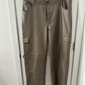 Abercrombie & Fitch Curve Love Vegan Leather Pants